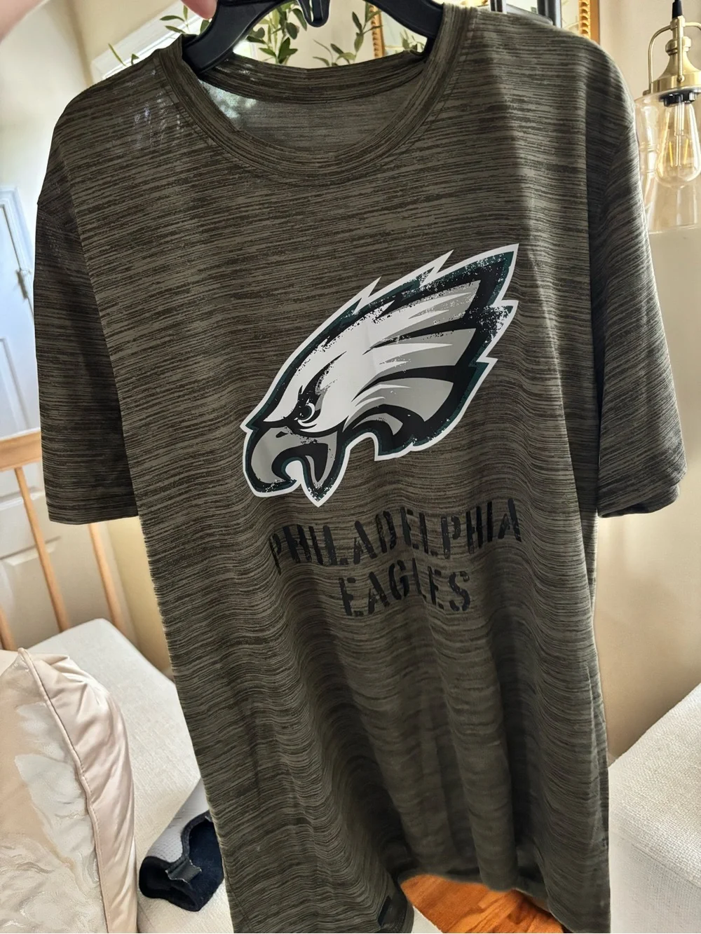 Nike Kids Philadelphia Eagles Olive Green Tee shirt for men size M